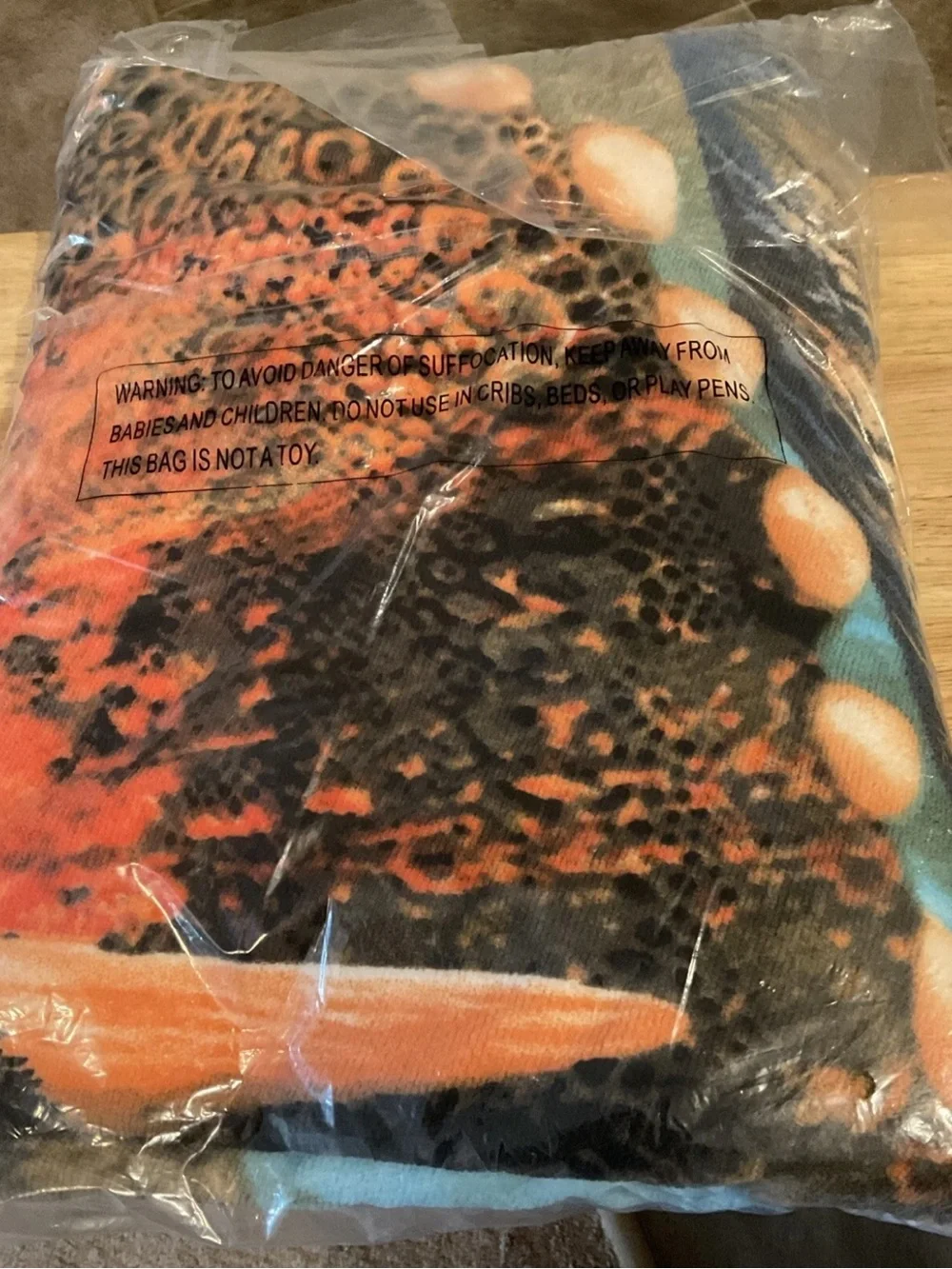 Microfiber DINOSAUR SELFIE Round Beach Towel Blanket 60” NIP